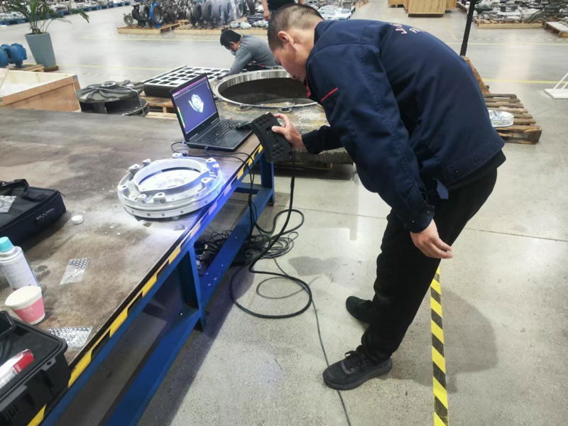 3D lasersko skeniranje za dele črpalke